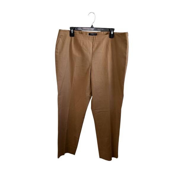 Lafayette 148 New York Light Brown Business Trousers Pants Office Career Size 14 - Picture 1 of 9
